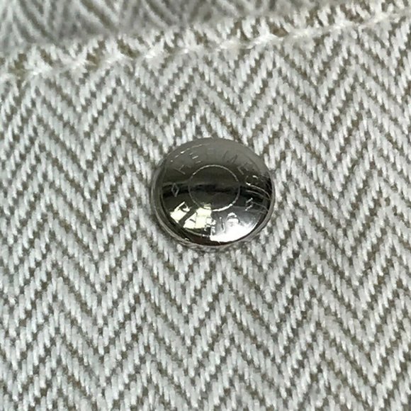 HERMES Foolby 25 Multi Cluch Bag Pouch ToileChevron Beige - Picture 2 of 12